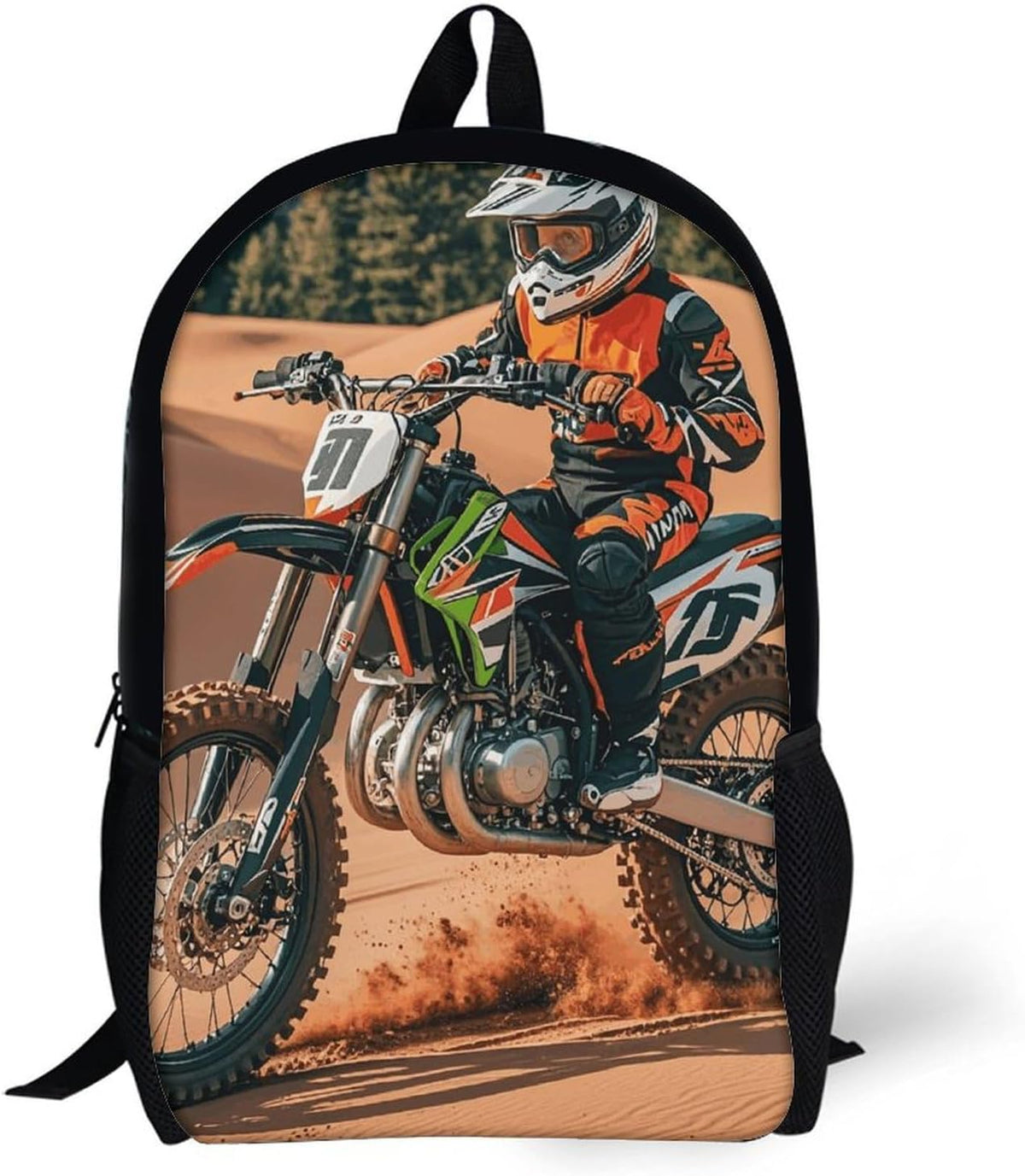 Limited Sport Motocross Travel Backpack Lightweight Everyday Pack Water Resistant Laptop Bag for Men17in