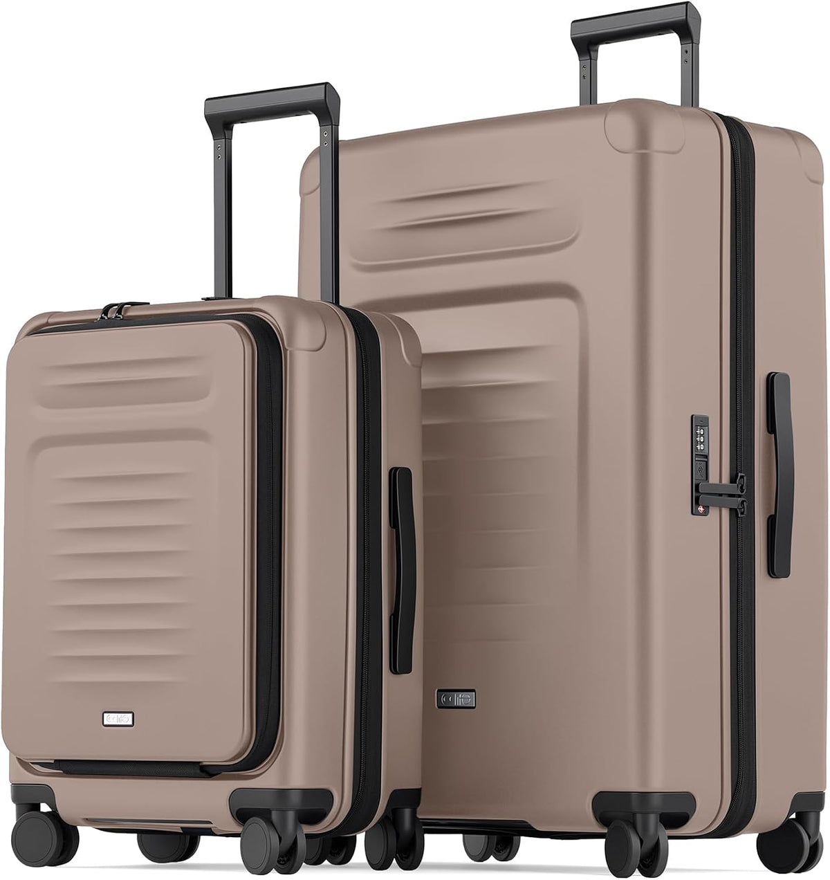 Carry On Luggage Suitcase : 22x14x9 Airline Approved Travel Luggage with Spinner Wheels, Front Pocket Expandable Hardshell Suitcases with TSA Lock Green