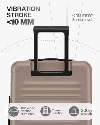 Carry On Luggage Suitcase : 22x14x9 Airline Approved Travel Luggage with Spinner Wheels, Front Pocket Expandable Hardshell Suitcases with TSA Lock Green
