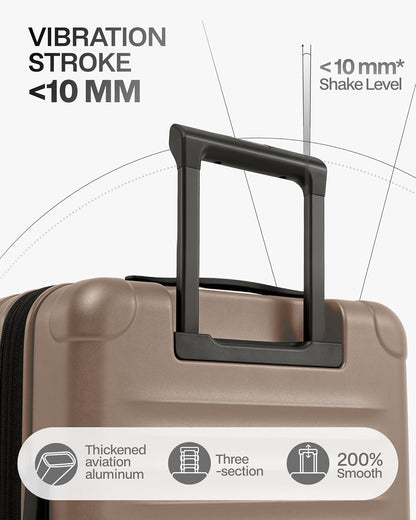 Carry On Luggage Suitcase : 22x14x9 Airline Approved Travel Luggage with Spinner Wheels, Front Pocket Expandable Hardshell Suitcases with TSA Lock Green