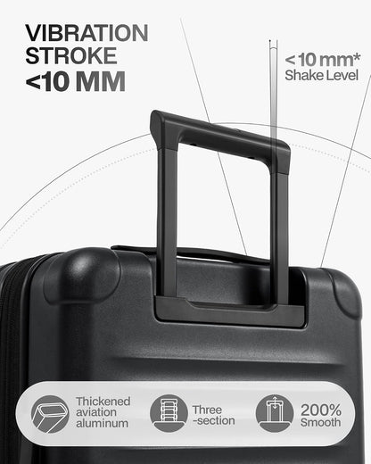 Carry On Luggage Suitcase : 22x14x9 Airline Approved Travel Luggage with Spinner Wheels, Front Pocket Expandable Hardshell Suitcases with TSA Lock Green