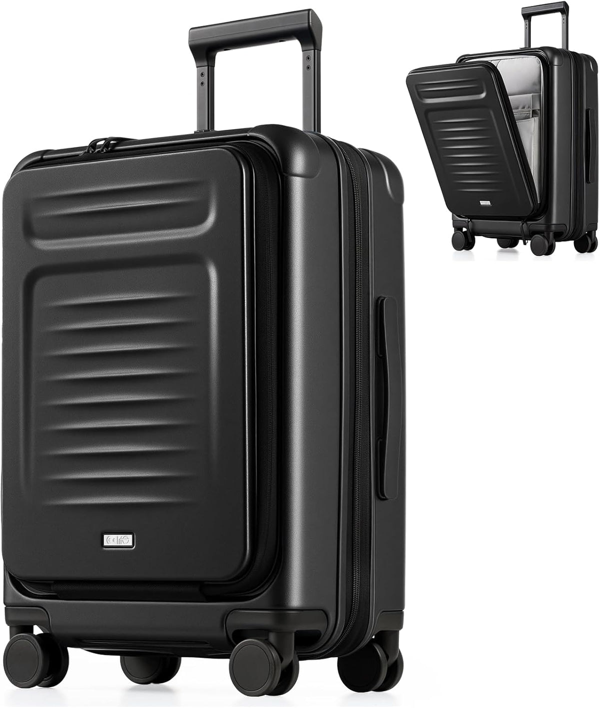 Carry On Luggage Suitcase : 22x14x9 Airline Approved Travel Luggage with Spinner Wheels, Front Pocket Expandable Hardshell Suitcases with TSA Lock Green