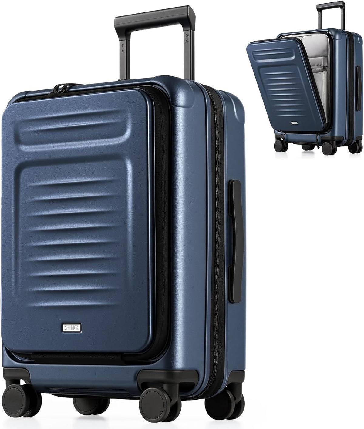 Carry On Luggage Suitcase : 22x14x9 Airline Approved Travel Luggage with Spinner Wheels, Front Pocket Expandable Hardshell Suitcases with TSA Lock Green