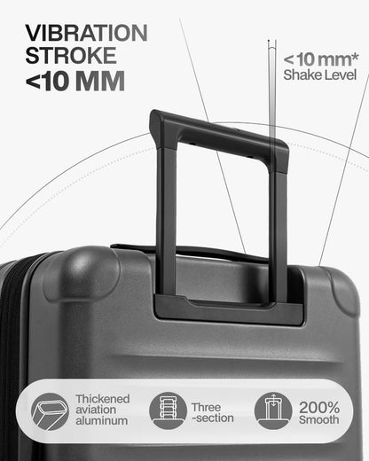 Carry On Luggage Suitcase : 22x14x9 Airline Approved Travel Luggage with Spinner Wheels, Front Pocket Expandable Hardshell Suitcases with TSA Lock Green