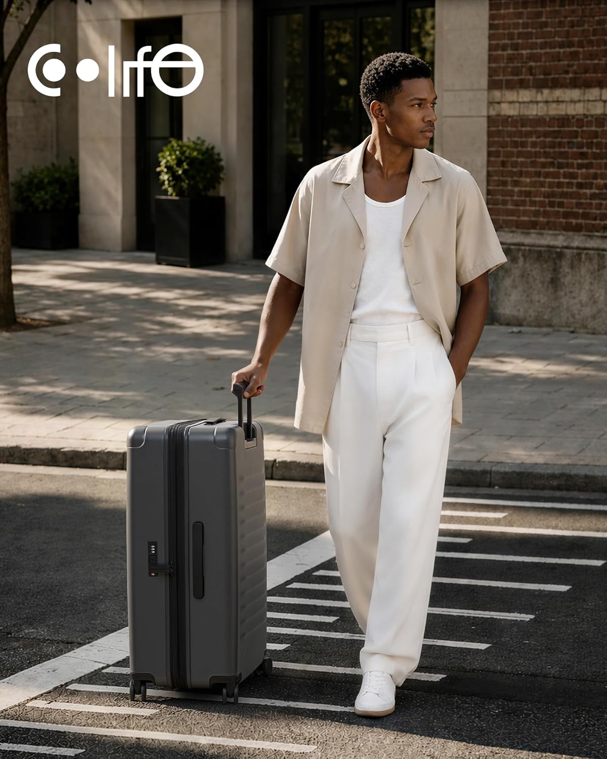 Carry On Luggage Suitcase : 22x14x9 Airline Approved Travel Luggage with Spinner Wheels, Front Pocket Expandable Hardshell Suitcases with TSA Lock Green