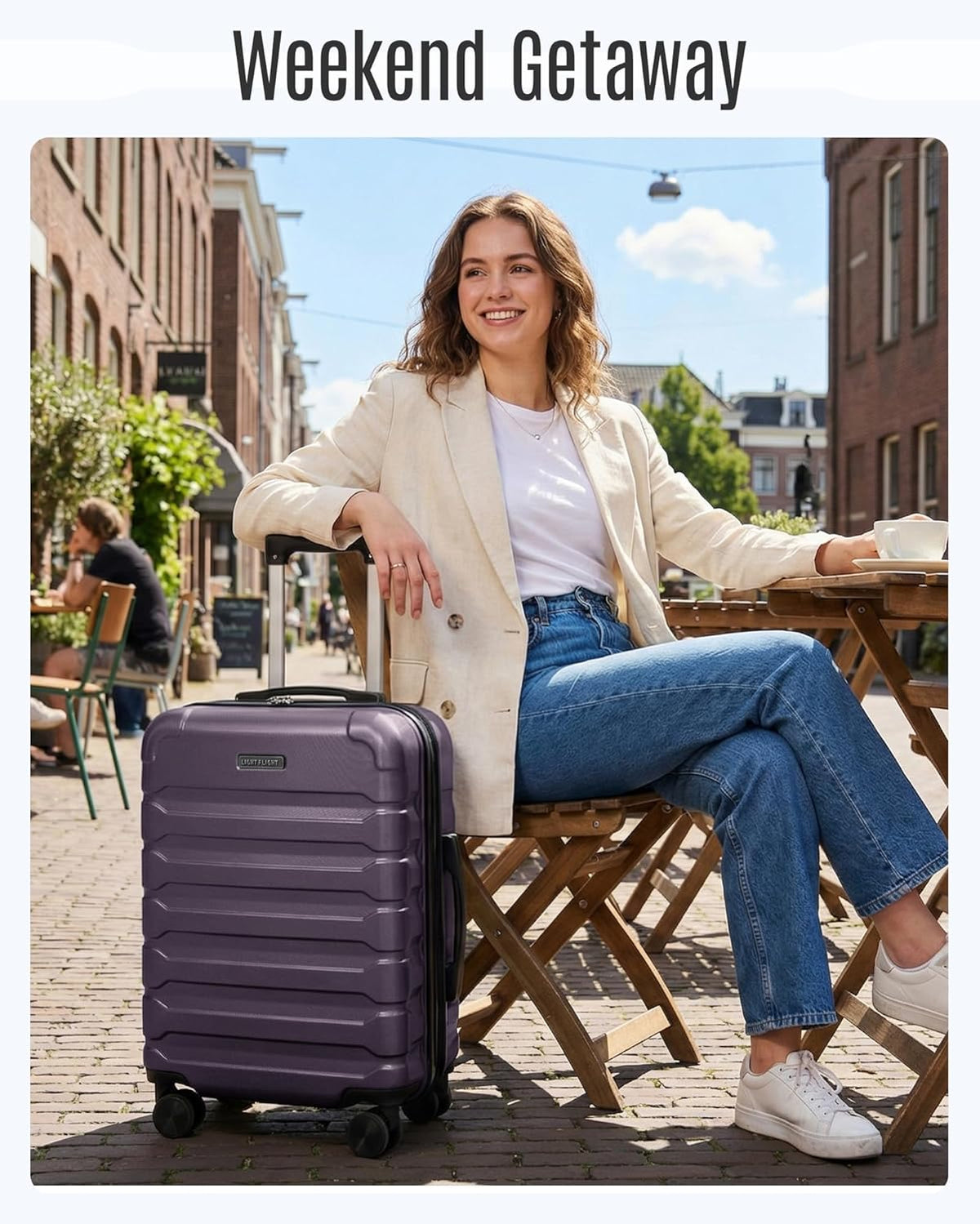 Carry On Luggage 22x14x9 Airline Approved, Expandable Carry On Suitcases with Wheels, Lightweight Luggage, Durable Hard Shell 20 Inch Rolling Suit Case for Men Women Travel,Royal Blue