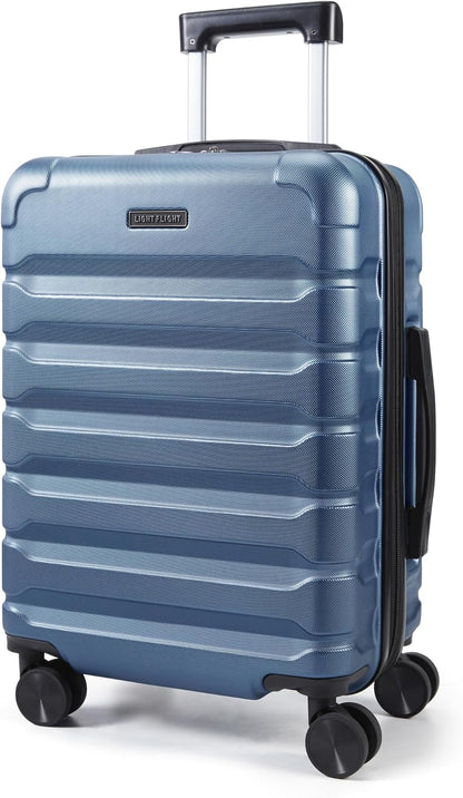 Carry On Luggage 22x14x9 Airline Approved, Expandable Carry On Suitcases with Wheels, Lightweight Luggage, Durable Hard Shell 20 Inch Rolling Suit Case for Men Women Travel,Royal Blue