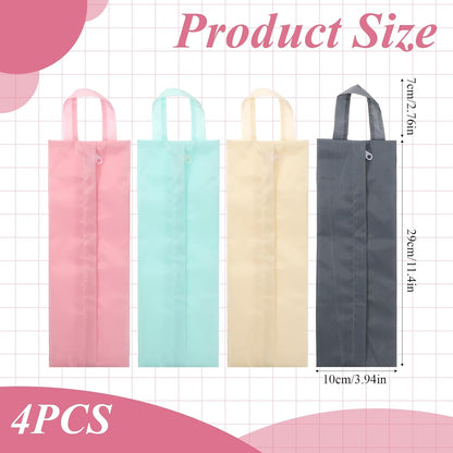 4 Pcs Travel Underwear Organizer Bag, Travel Socks Underwear Organizer Bag with Zip Handle Compression Portable Packing Cubes for Luggage Storing Clothes Panties Cosmetics