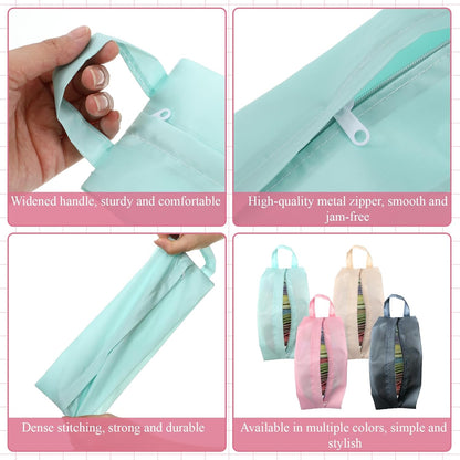4 Pcs Travel Underwear Organizer Bag, Travel Socks Underwear Organizer Bag with Zip Handle Compression Portable Packing Cubes for Luggage Storing Clothes Panties Cosmetics