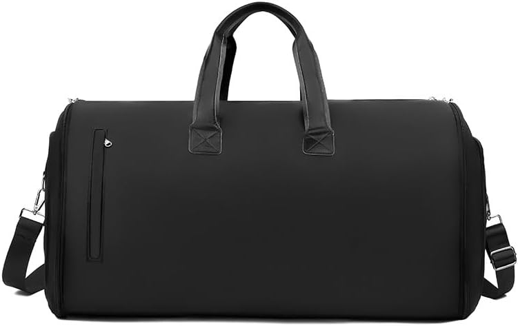 Garment Convertible Bag for Travel，60L Garment Duffle bag ，Travel Carry-on Luggage for Men & Women,2 in 1 Hanging Dress Suitcase Suit + Shoe Compartment Duffle Bag For Weekender Travel (black)