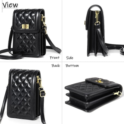 Women Small Crossbody Cell Phone Purse Leather Phone Purse Mini Messenger Shoulder Handbag Wallet | Small