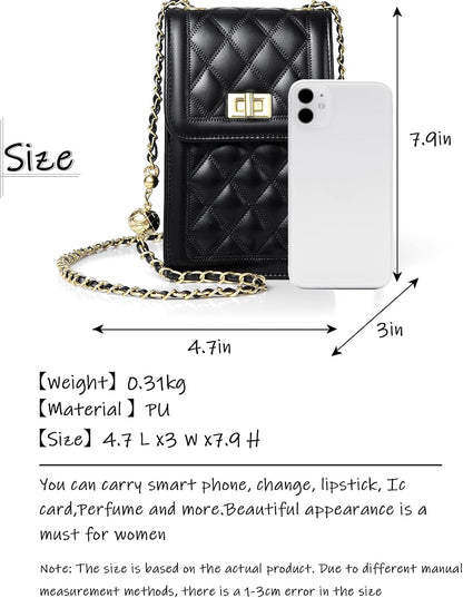 Women Small Crossbody Cell Phone Purse Leather Phone Purse Mini Messenger Shoulder Handbag Wallet | Small