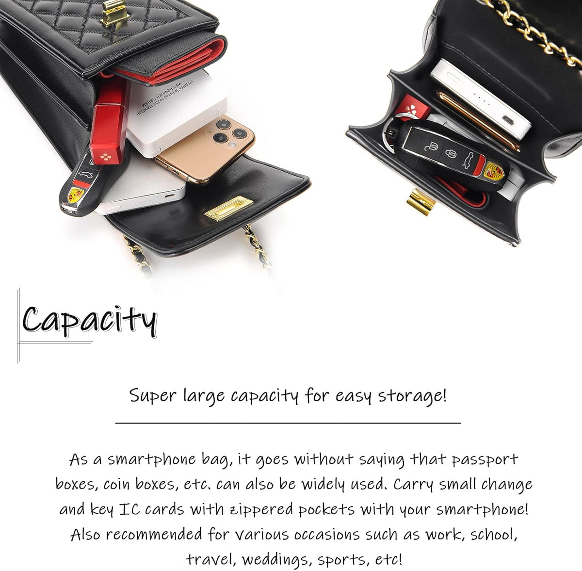 Women Small Crossbody Cell Phone Purse Leather Phone Purse Mini Messenger Shoulder Handbag Wallet | Small