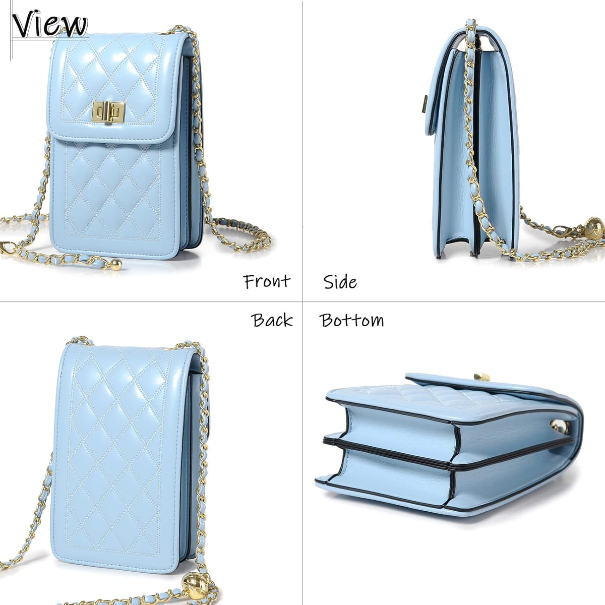 Women Small Crossbody Cell Phone Purse Leather Phone Purse Mini Messenger Shoulder Handbag Wallet | Small
