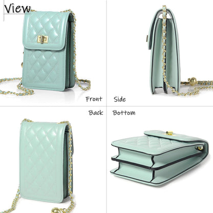 Women Small Crossbody Cell Phone Purse Leather Phone Purse Mini Messenger Shoulder Handbag Wallet | Small