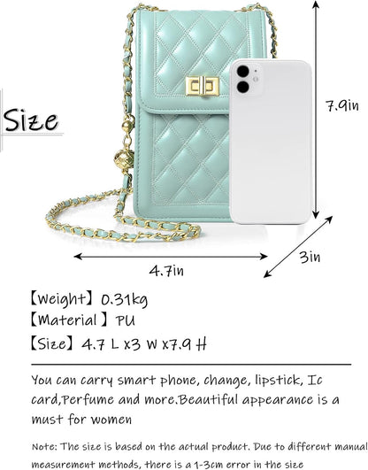 Women Small Crossbody Cell Phone Purse Leather Phone Purse Mini Messenger Shoulder Handbag Wallet | Small