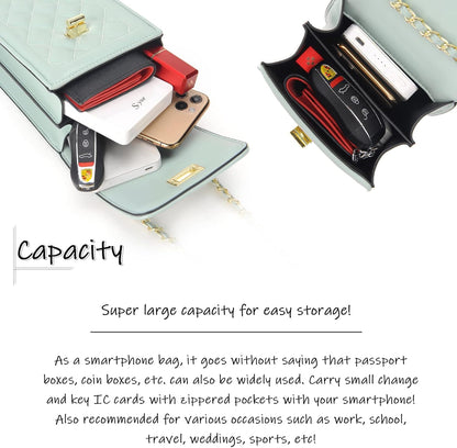 Women Small Crossbody Cell Phone Purse Leather Phone Purse Mini Messenger Shoulder Handbag Wallet | Small