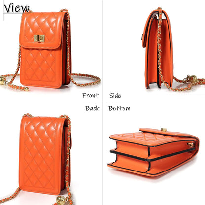 Women Small Crossbody Cell Phone Purse Leather Phone Purse Mini Messenger Shoulder Handbag Wallet | Small