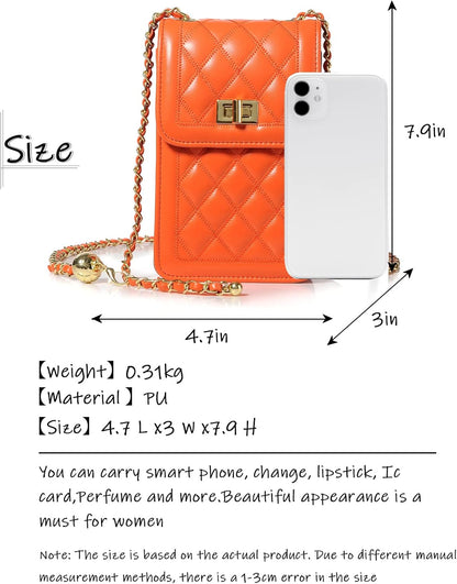 Women Small Crossbody Cell Phone Purse Leather Phone Purse Mini Messenger Shoulder Handbag Wallet | Small