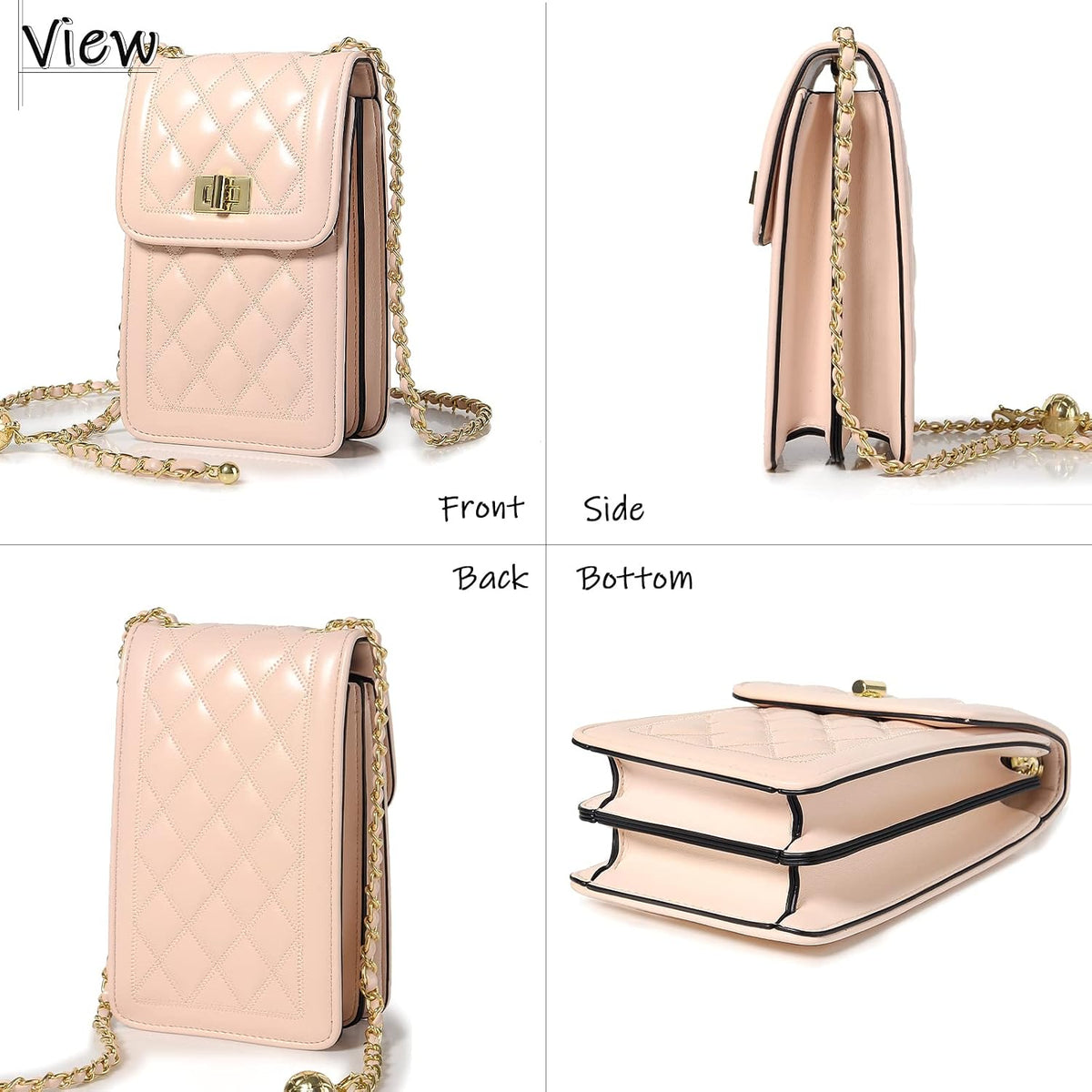 Women Small Crossbody Cell Phone Purse Leather Phone Purse Mini Messenger Shoulder Handbag Wallet | Small