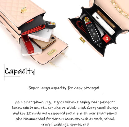 Women Small Crossbody Cell Phone Purse Leather Phone Purse Mini Messenger Shoulder Handbag Wallet | Small
