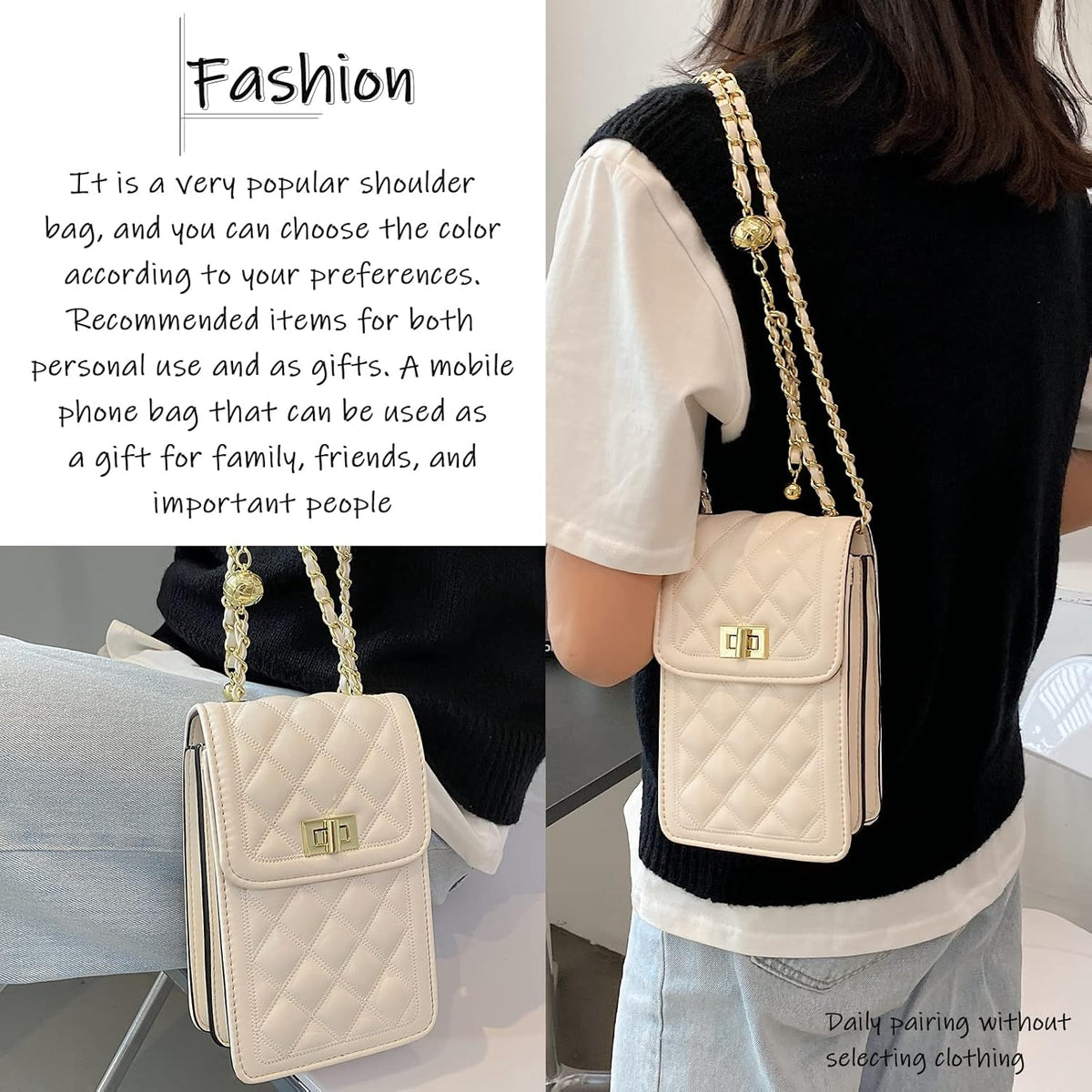 Women Small Crossbody Cell Phone Purse Leather Phone Purse Mini Messenger Shoulder Handbag Wallet | Small