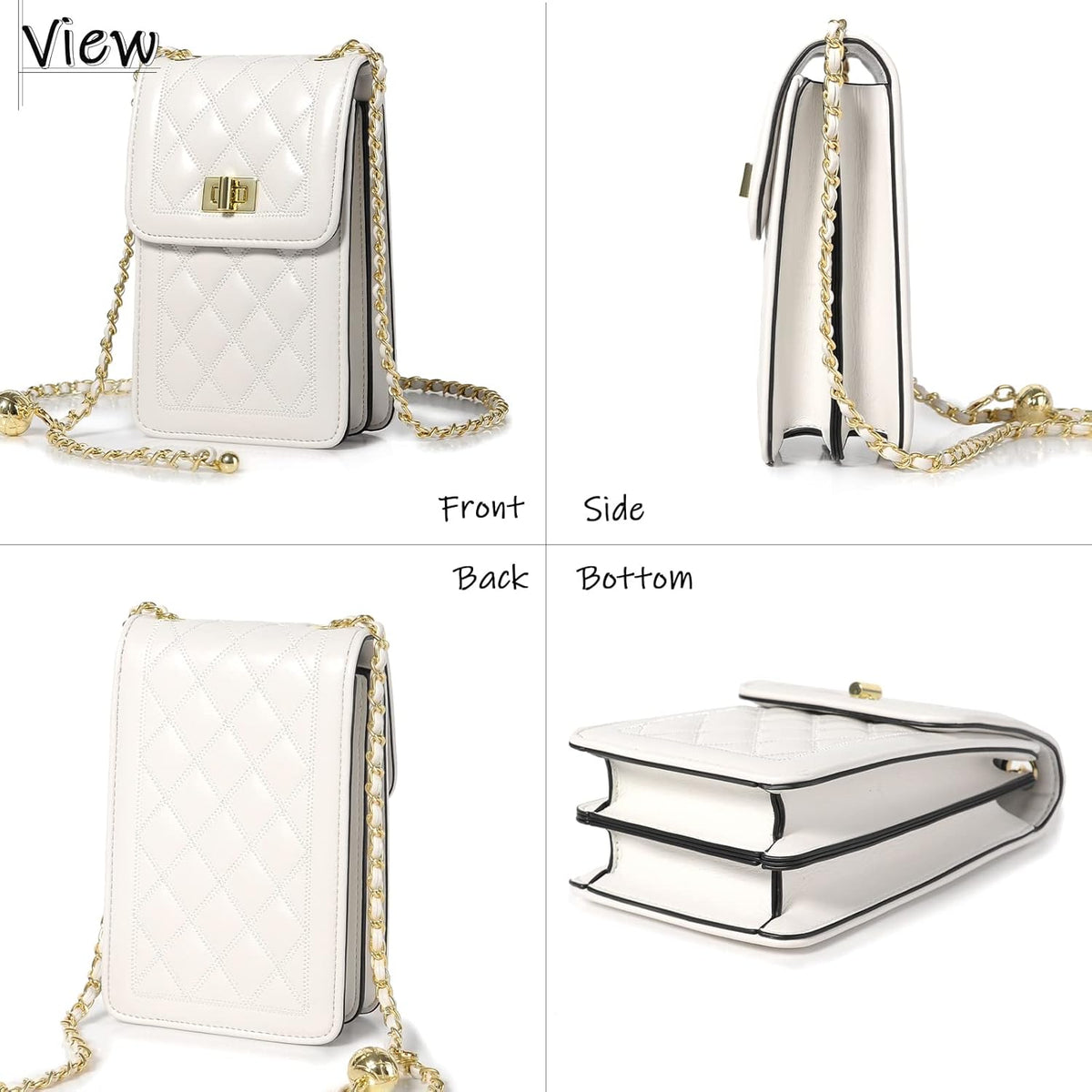 Women Small Crossbody Cell Phone Purse Leather Phone Purse Mini Messenger Shoulder Handbag Wallet | Small
