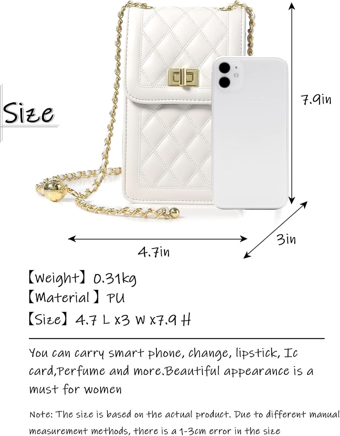 Women Small Crossbody Cell Phone Purse Leather Phone Purse Mini Messenger Shoulder Handbag Wallet | Small