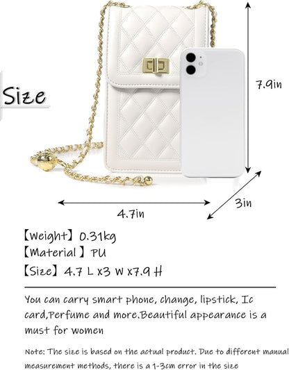 Women Small Crossbody Cell Phone Purse Leather Phone Purse Mini Messenger Shoulder Handbag Wallet | Small