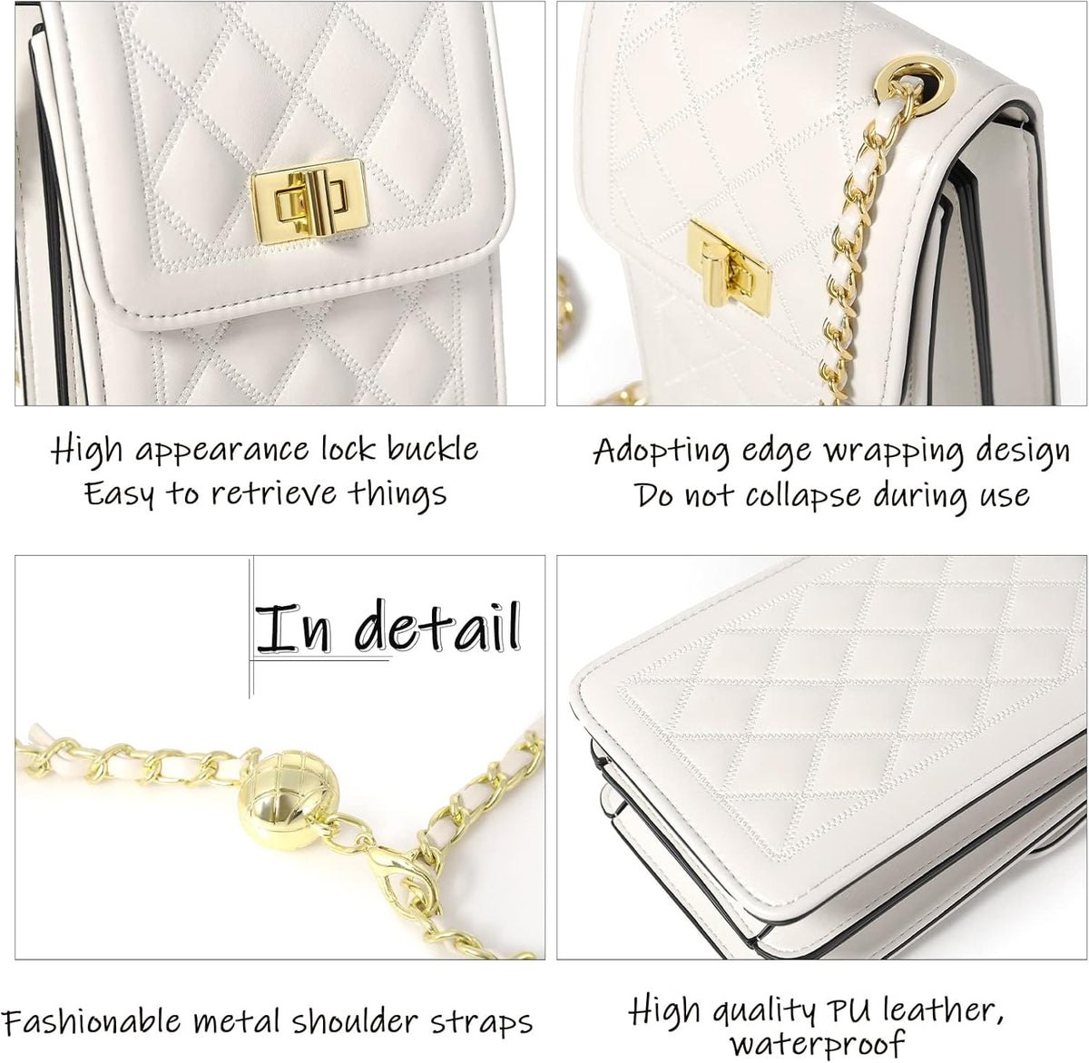 Women Small Crossbody Cell Phone Purse Leather Phone Purse Mini Messenger Shoulder Handbag Wallet | Small