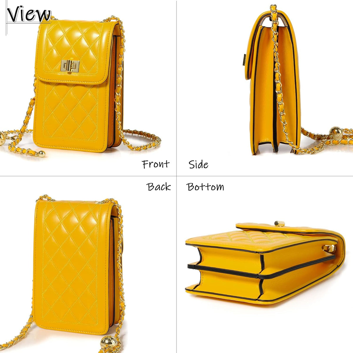 Women Small Crossbody Cell Phone Purse Leather Phone Purse Mini Messenger Shoulder Handbag Wallet | Small