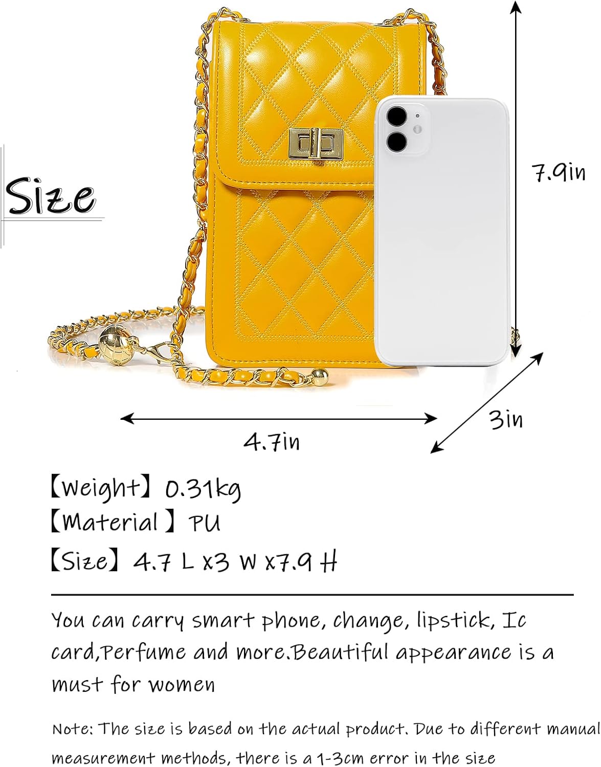 Women Small Crossbody Cell Phone Purse Leather Phone Purse Mini Messenger Shoulder Handbag Wallet | Small