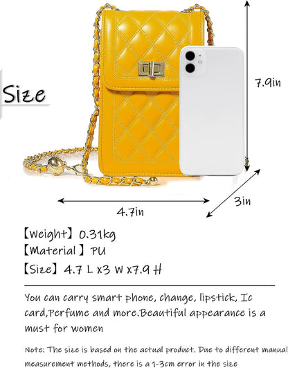 Women Small Crossbody Cell Phone Purse Leather Phone Purse Mini Messenger Shoulder Handbag Wallet | Small