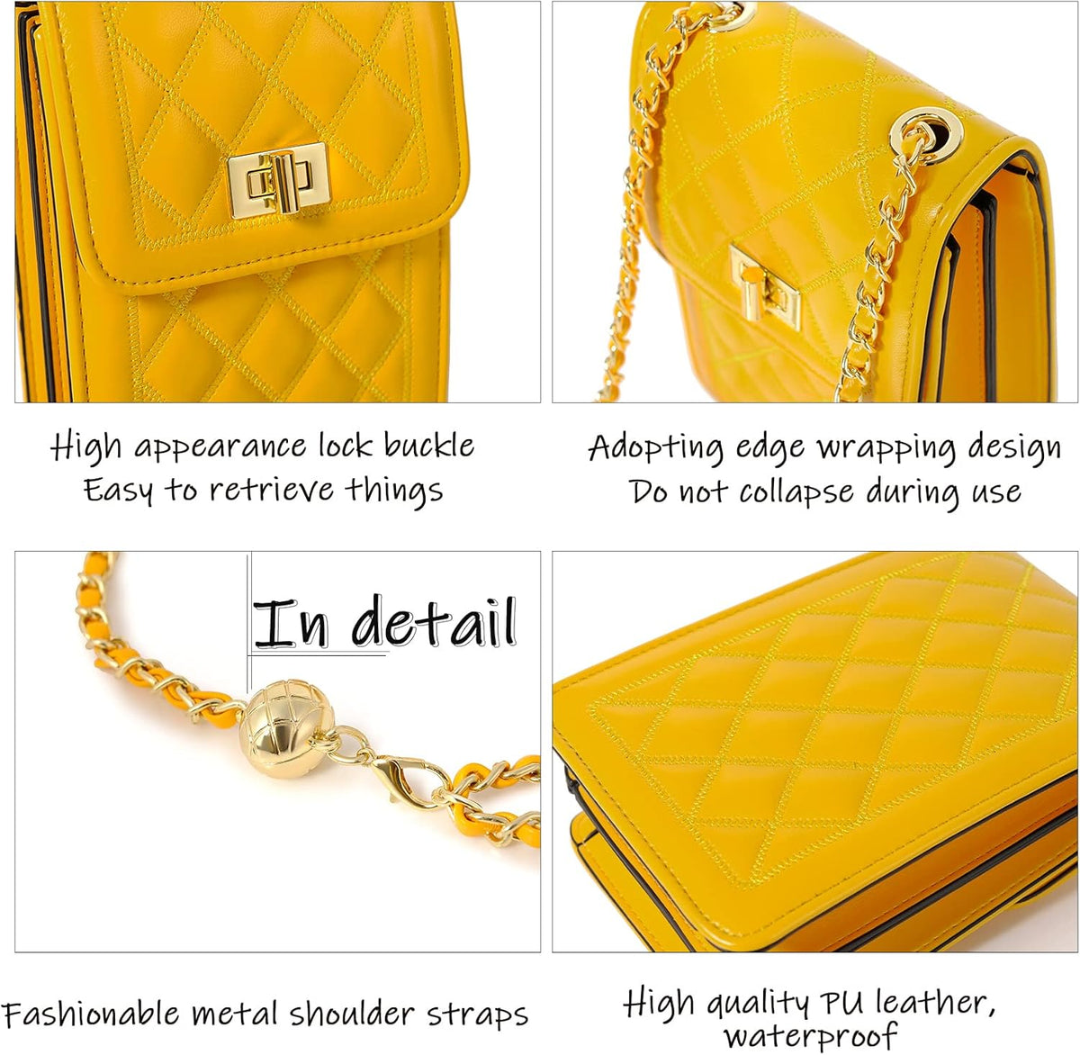Women Small Crossbody Cell Phone Purse Leather Phone Purse Mini Messenger Shoulder Handbag Wallet | Small