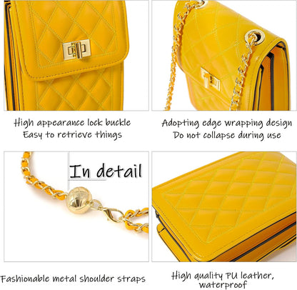 Women Small Crossbody Cell Phone Purse Leather Phone Purse Mini Messenger Shoulder Handbag Wallet | Small