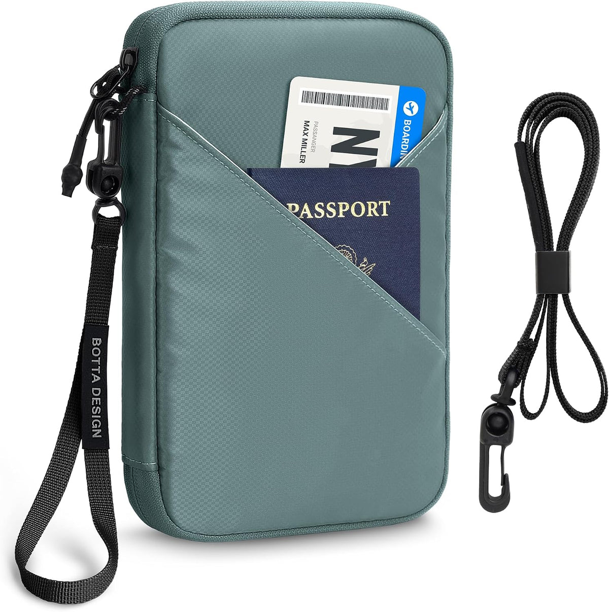 Passport Holder for Travel Women, Family Passport Bag, Travel Document Organizer Case, RFID Blocking Protector Book Wallet for Men, Waterproof Cover Essentials for Credit Cards (Purple, M)