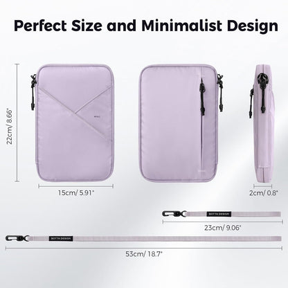 Passport Holder for Travel Women, Family Passport Bag, Travel Document Organizer Case, RFID Blocking Protector Book Wallet for Men, Waterproof Cover Essentials for Credit Cards (Purple, M)