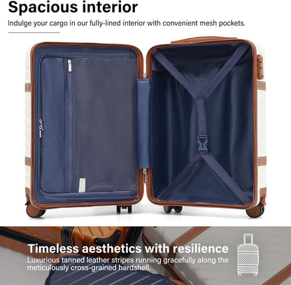 Luggage Set Suitcase Carry On Luggage PC Hardshell Luggage TSA Lock Spinner Wheels Telescopic Handle