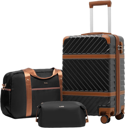 Luggage Set Suitcase Carry On Luggage PC Hardshell Luggage TSA Lock Spinner Wheels Telescopic Handle