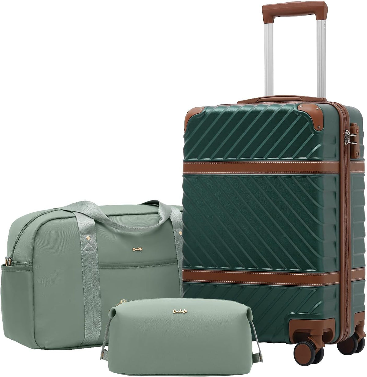 Luggage Set Suitcase Carry On Luggage PC Hardshell Luggage TSA Lock Spinner Wheels Telescopic Handle