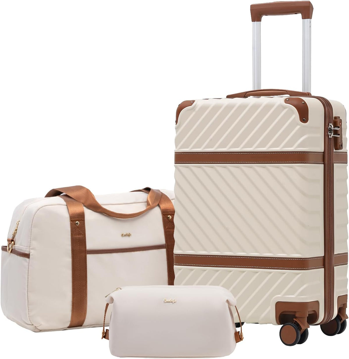 Luggage Set Suitcase Carry On Luggage PC Hardshell Luggage TSA Lock Spinner Wheels Telescopic Handle