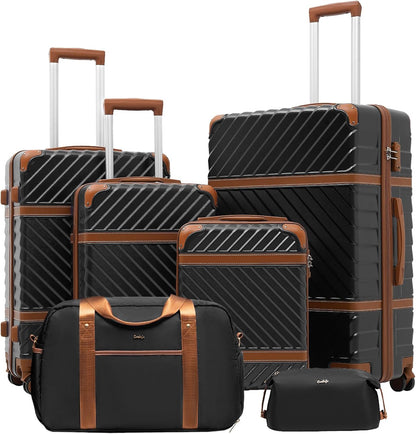 Luggage Set Suitcase Carry On Luggage PC Hardshell Luggage TSA Lock Spinner Wheels Telescopic Handle