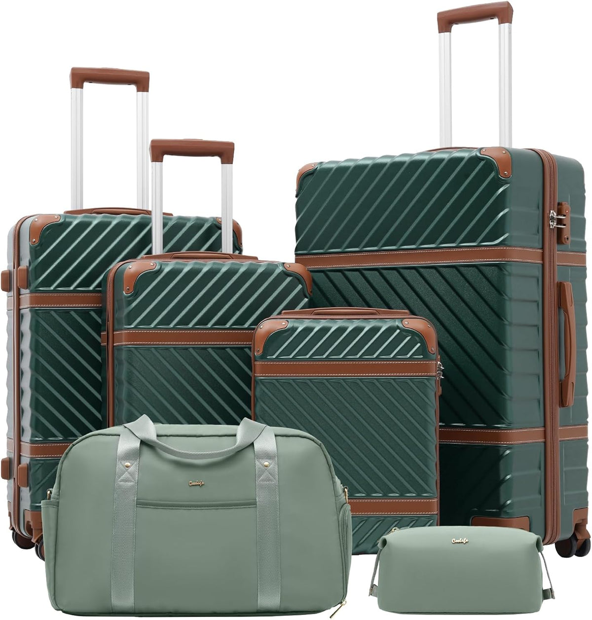 Luggage Set Suitcase Carry On Luggage PC Hardshell Luggage TSA Lock Spinner Wheels Telescopic Handle