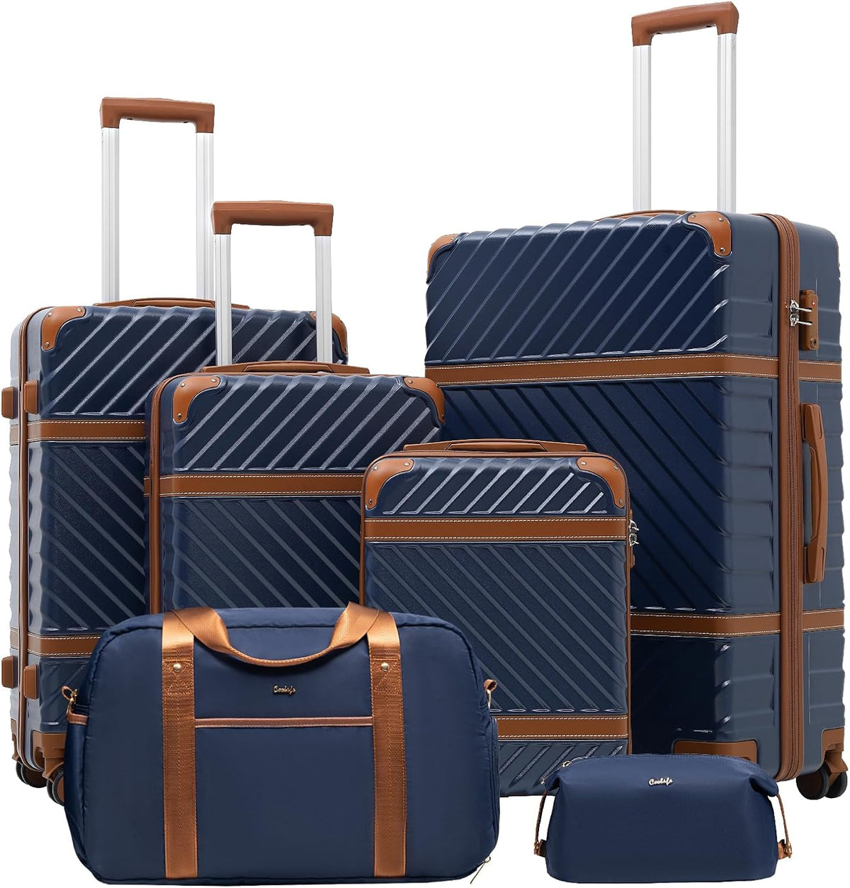 Luggage Set Suitcase Carry On Luggage PC Hardshell Luggage TSA Lock Spinner Wheels Telescopic Handle