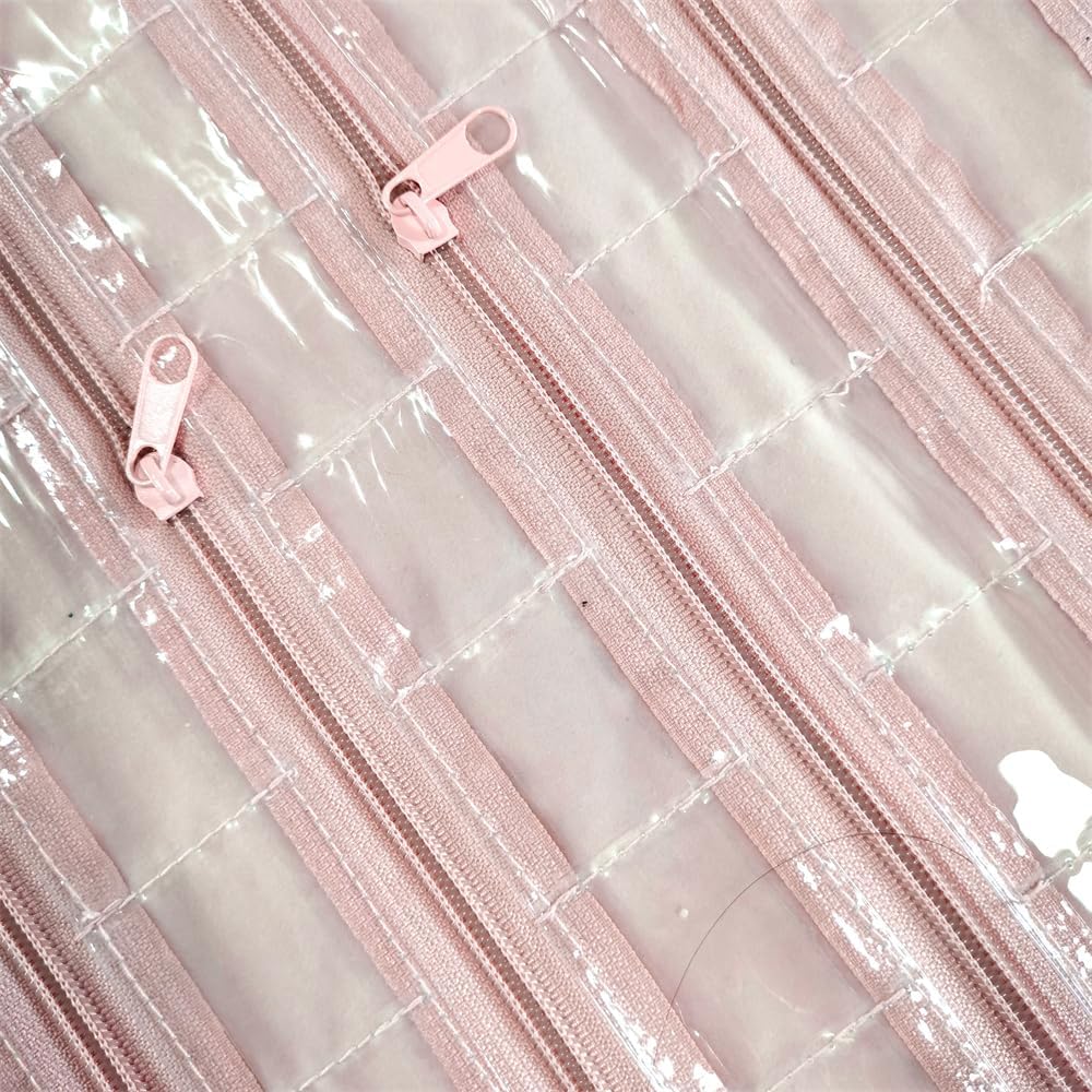 Travel Jewelry Roll Bag Portable Organizer Pouch With Grids&PVC Cover Storage Bags for Necklace, Bracelet, Bracelet,Ring, Badge, Pendant