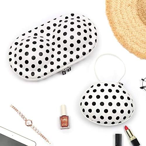 Hard Travel Case for Silicone Bras [A-DD Cup] Premium Nubra Organizer Portable Lingerie Underwear Storage Bag (Brown Plaid)