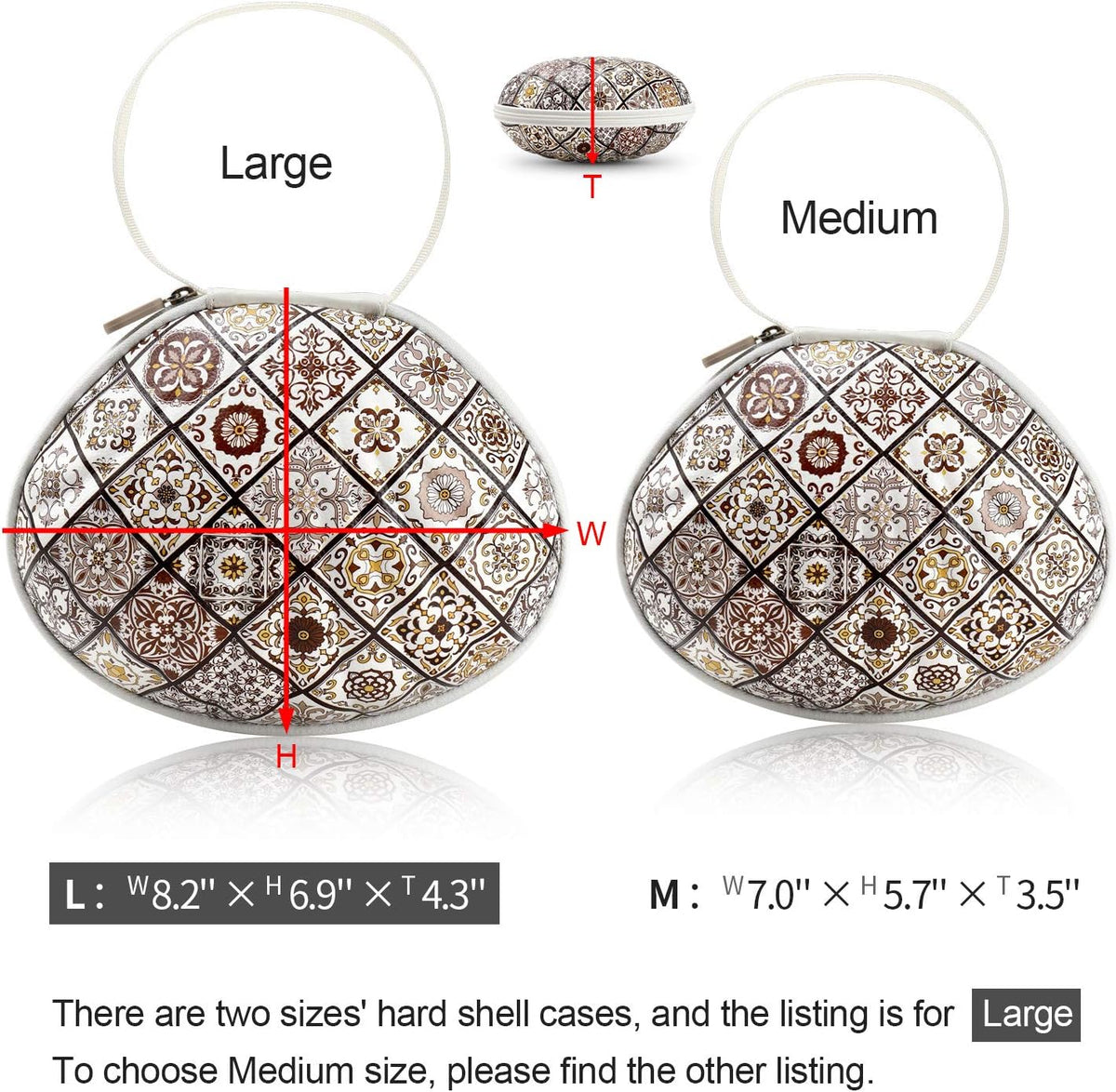 Hard Travel Case for Silicone Bras [A-DD Cup] Premium Nubra Organizer Portable Lingerie Underwear Storage Bag (Brown Plaid)