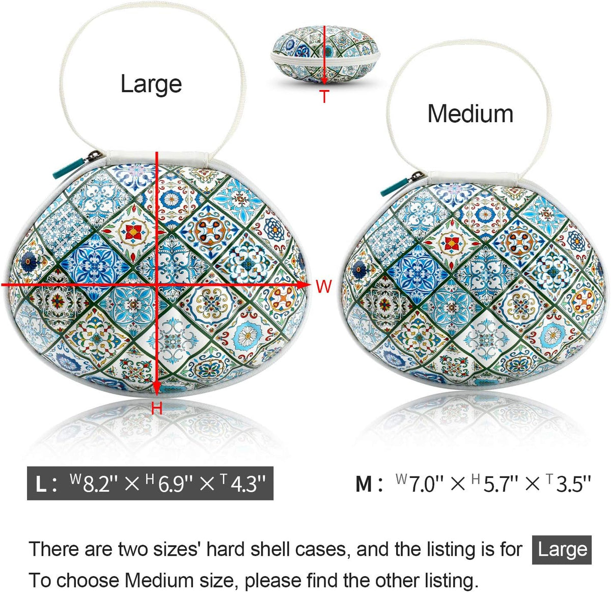 Hard Travel Case for Silicone Bras [A-DD Cup] Premium Nubra Organizer Portable Lingerie Underwear Storage Bag (Brown Plaid)