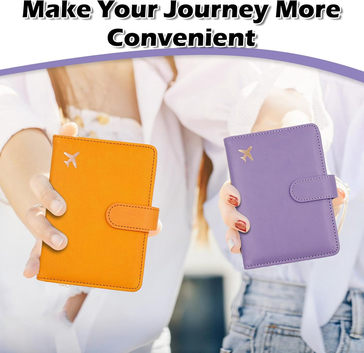 Passport Holder for Women and Men, Passport Holder Card Slots, RFID Blocking Passport Wallet, Travel Essentials Cute Passport Cover Passport Case (Navy blue)