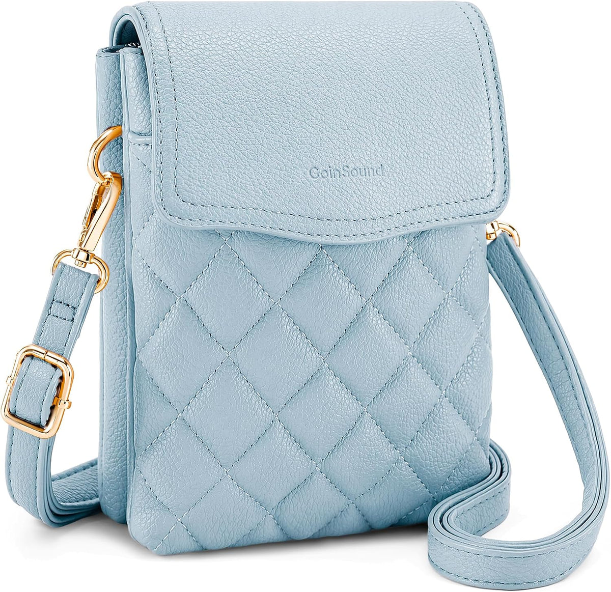 RFID Small Crossbody Bags for Women Quilted Cell Phone Purse Women's Crossbody Handbags with Credit Card Slots